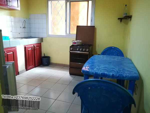 Cuisine appartement meublé climatisé à Essos à Yaoundé
