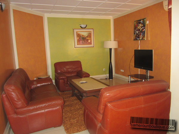 Salon appartement meublé Yaoundé Elig Essono